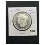 1 Ounce .999 Fine Silver Coin