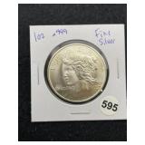 1 Ounce .999 Fine Silver Coin
