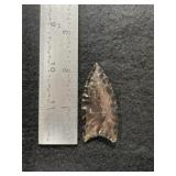 Obsidian Clovis Indian Artifact Arrowhead