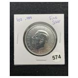1 Ounce .999 Fine Silver Coin