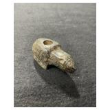 Hawk Effigy Stone Pipe Indian Artifact Arrowhead