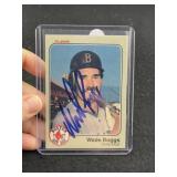 Wade Boggs Hand Signed Authentic Autograph