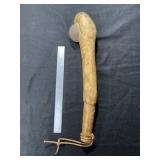 Wooden War Club Indian Artifact Arrowhead