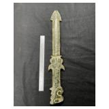 Large Chinese Jade Hengshan Figurine broken Indian