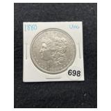1880 UNC Morgan Silver Dollar Coin