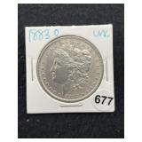 1883 O UNC Morgan Silver Dollar Coin