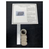 Bear Effigy Pipe with Byron Anderson COA from Staf