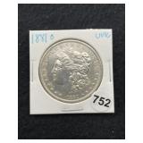 1881 O UNC Morgan Silver Dollar Coin