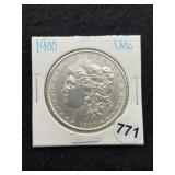 1900 UNC Morgan Silver Dollar Coin