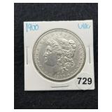 1900 UNC Morgan Silver Dollar Coin