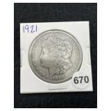 1921 Morgan Silver Dollar Coin