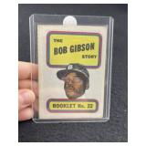 Bob Gibson Story Booklet Baseball Card