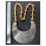 Hudson Bay Style Pendant with Trade Bead Necklace