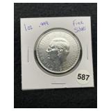 1 Ounce .999 Fine Silver Coin