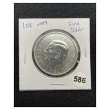1 Ounce .999 Fine Silver Coin