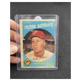 1959 Topps Richie Ashburn Baseball Card