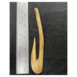 Large Bone Hook Indian Artifact Arrowhead