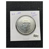 1 Ounce .999 Fine Silver Coin