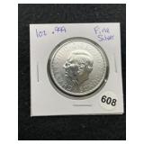 1 Ounce .999 Fine Silver Coin