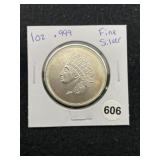 1 Ounce .999 Fine Silver Coin