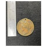 Peace Medal Indian Artifact Arrowhead