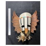 Leather Dance Mask Indian Artifact Arrowhead