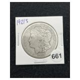 1921 S Morgan Silver Dollar Coin