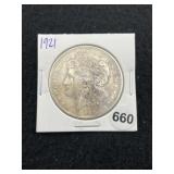 1921 Morgan Silver Dollar Coin