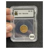 1913 IGC - Genuine 2 & 1/2 Dollar Gold Coin