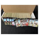 Box of 1971 Topps Baseball Cards Partial Set