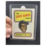 Ernie Banks Story Booklet Baseball Card
