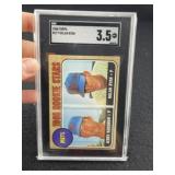 1968 Topps Nolan Ryan & Jerry Koosman Baseball Car