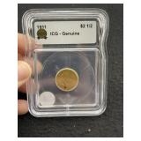 1911 IGC - Genuine 2 & 1/2 Dollar Gold Coin