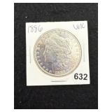 1886 UNC Morgan Silver Dollar Coin