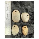 Group of Pendants Indian Artifact Arrowhead