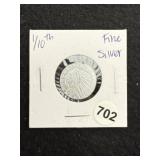 1/10th Fine Silver Coin