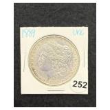1889 UNC Morgan Silver Dollar Coin