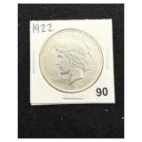1922 Peace Silver Dollar Coin