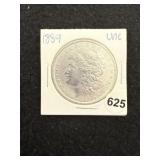 1889 UNC Morgan Silver Dollar Coin