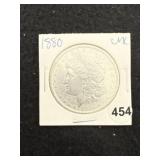1880 UNC Morgan Silver Dollar Coin