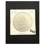 1879 UNC Morgan Silver Dollar Coin