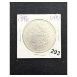1896 UNC Morgan Silver Dollar Coin
