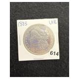 1883 UNC Morgan Silver Dollar Coin