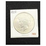 1922 Peace Silver Dollar Coin
