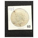 1922 Peace Silver Dollar Coin
