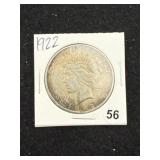 1922 Peace Silver Dollar Coin