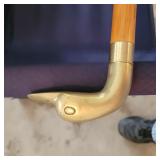 BRASS DUCK HEAD WALKING STICK