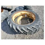 2- Rear Tractor Tires and Rims