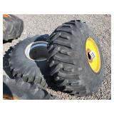 2 - Rear Tractor Tires and Rims