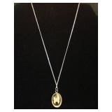 Sterling Necklace Pendant unmarked 1.4g